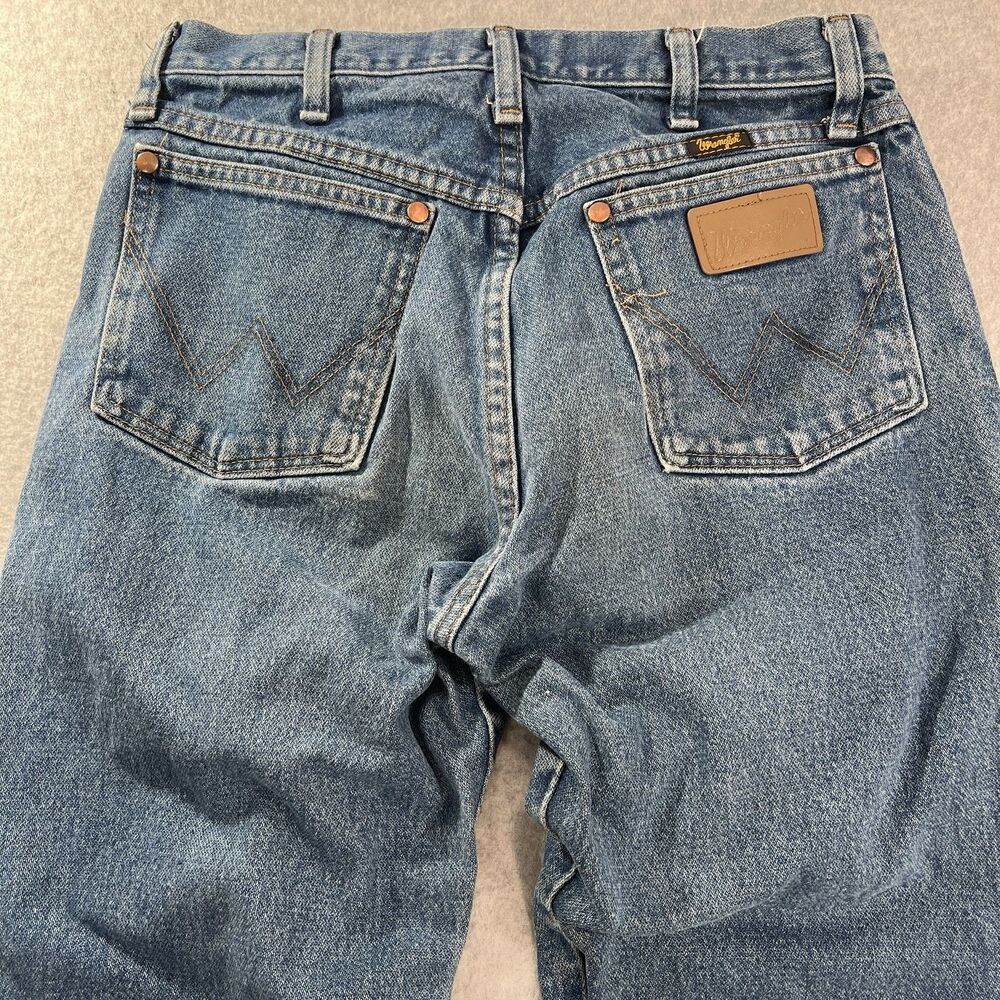 Wrangler Jeans Men 30x30 Blue 13MWZPW Cowboy Cut Original Fit Straight Leg Denim